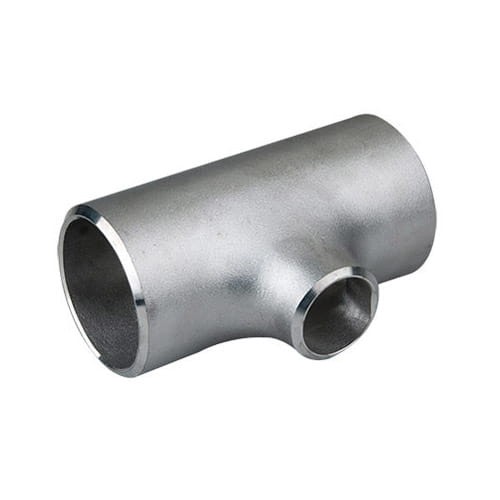 Stainless steel seamless reducing tee DN40 48,3 x 2,6 mm / DN25 33,7 x 2,6 mm1.4571 / 316Ti