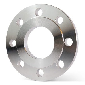 Stainless steel forged flat flange DN100 114.3 mm PN10/16 (EN1092-1/01B) 1.4541 / 321