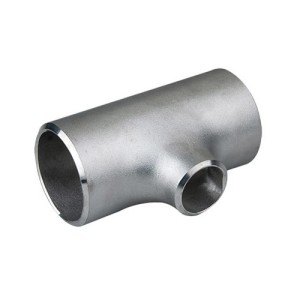 Stainless steel seamless reducing tee DN80 88,9 x 3,2 mm / DN50 60,3 x 2,9 mm 1.4301 / 1.4307 / 304 / 304L